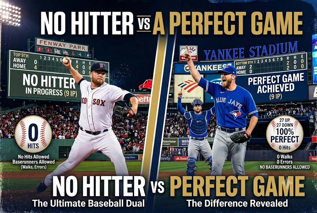 No Hitter vs a Perfect Game: What’s the Real Difference? No Hitter vs a Perfect Game